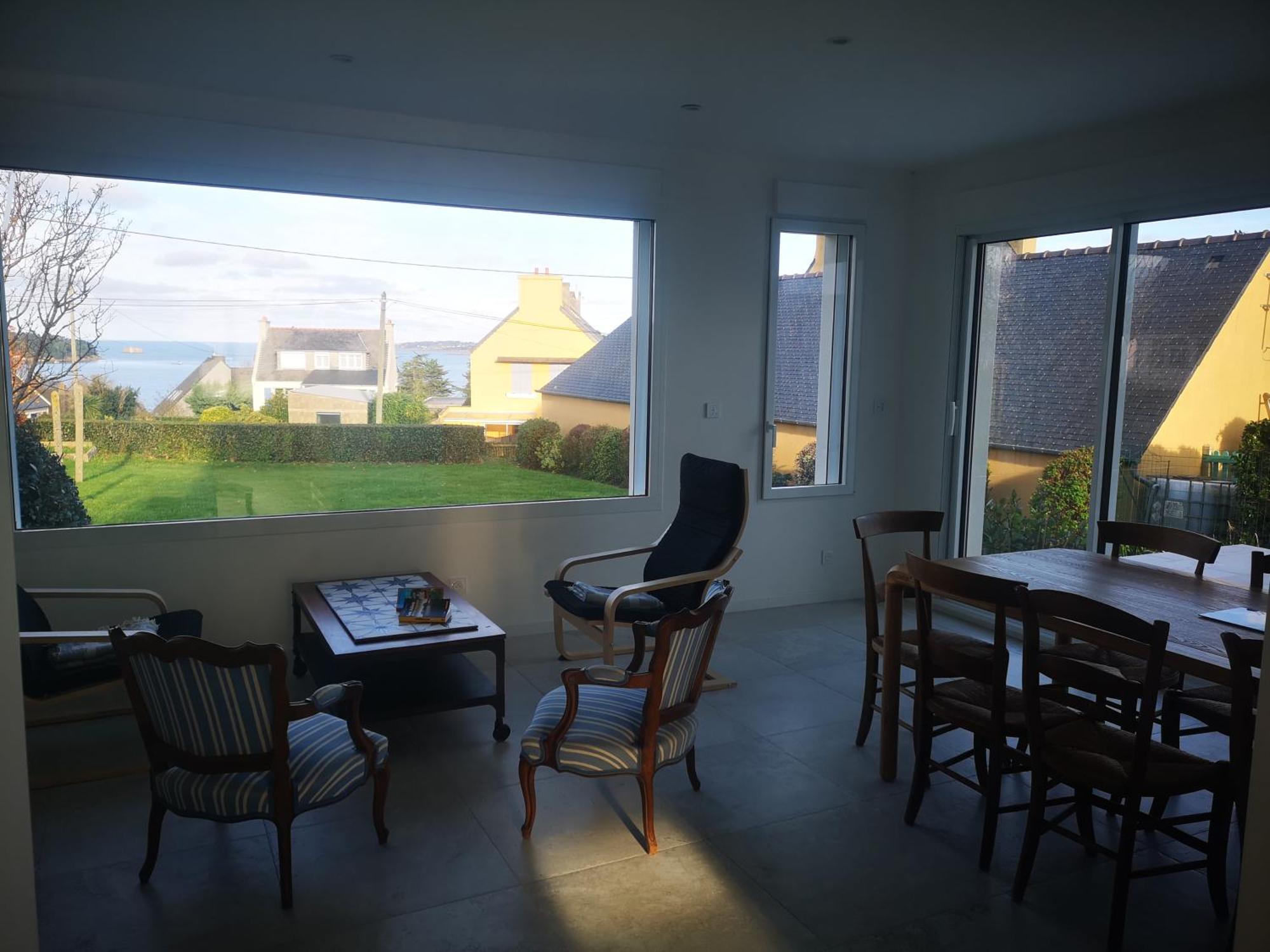Maison Vue Sur Mer Avec Jardin Carantec Exteriör bild