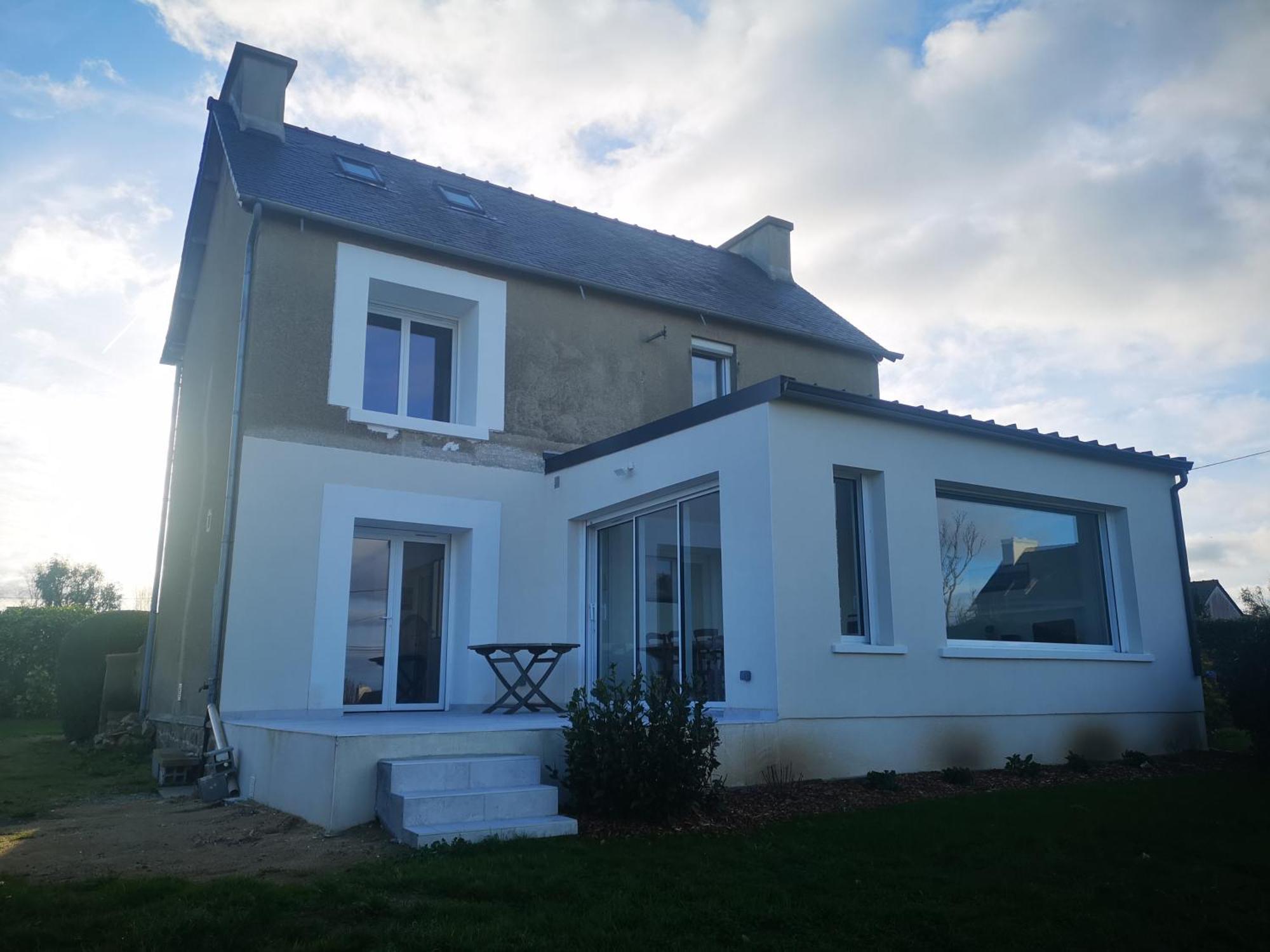 Maison Vue Sur Mer Avec Jardin Carantec Exteriör bild